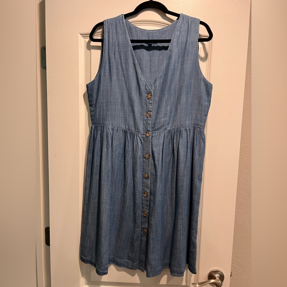 Tea and Rose Chambray Dress